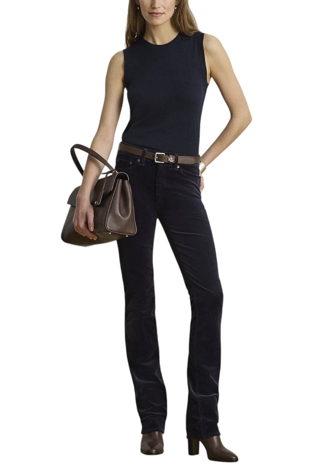 pantalone in velluto stretto 