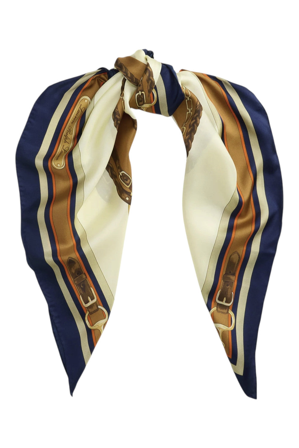 foulard in seta fantasia staffe e righe 
