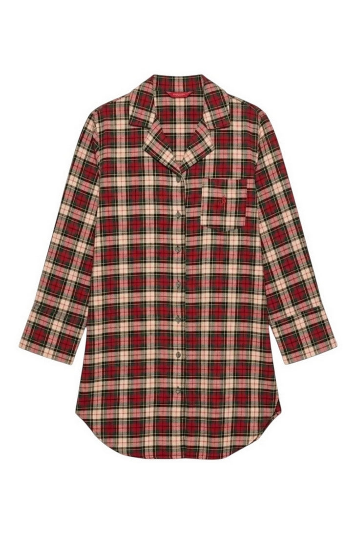 camicia da notte fantasia tartan 