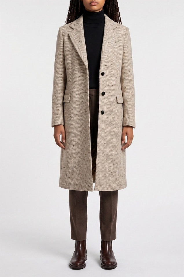 cappotto donna monopetto resca bottonata 