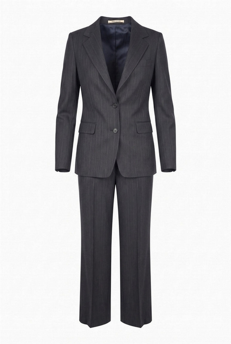 tailleur donna gessato monopetto 