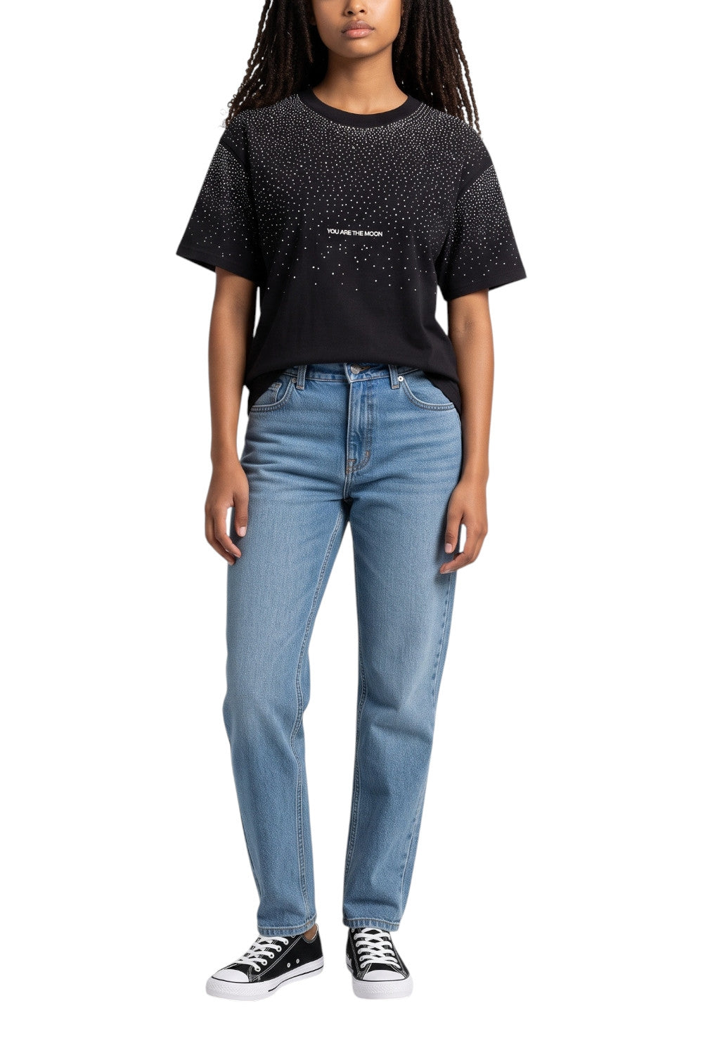 t-shirt con strass 