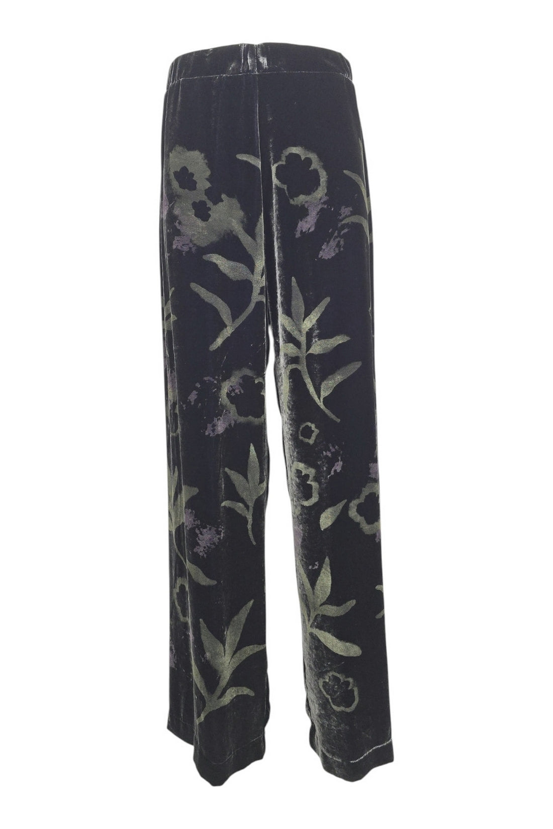pantalone in velluto fantasia 