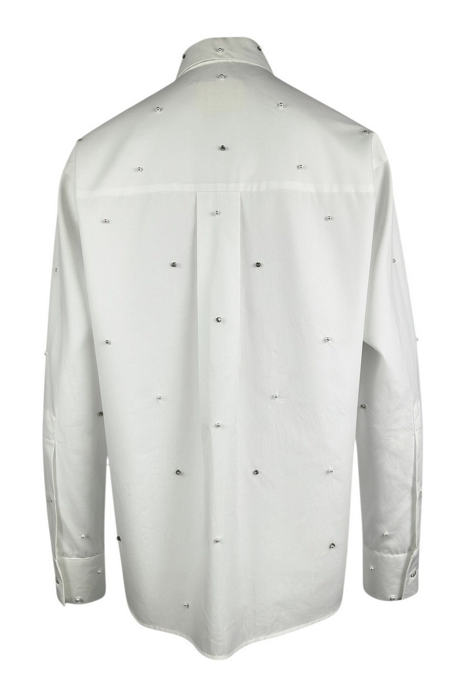 camicia over con perline 