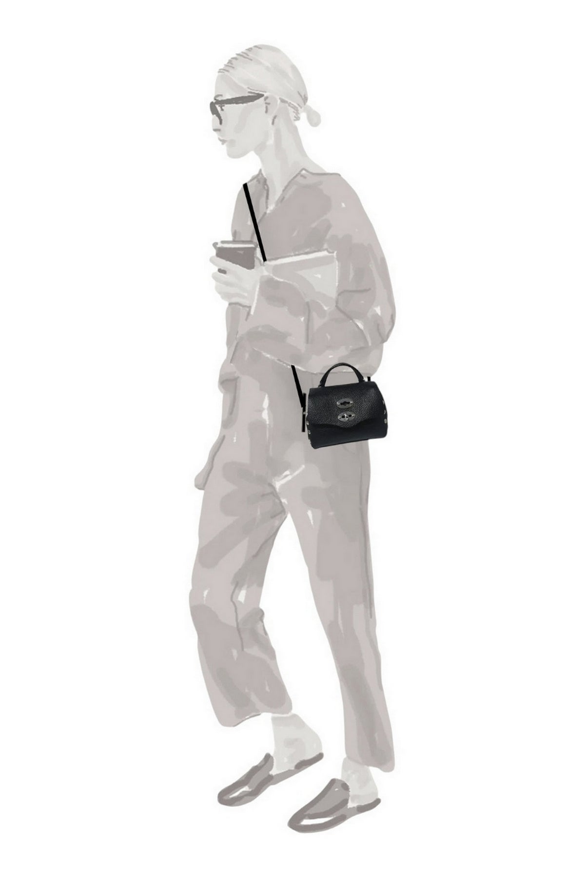 borsa postina baby in pelle daily 