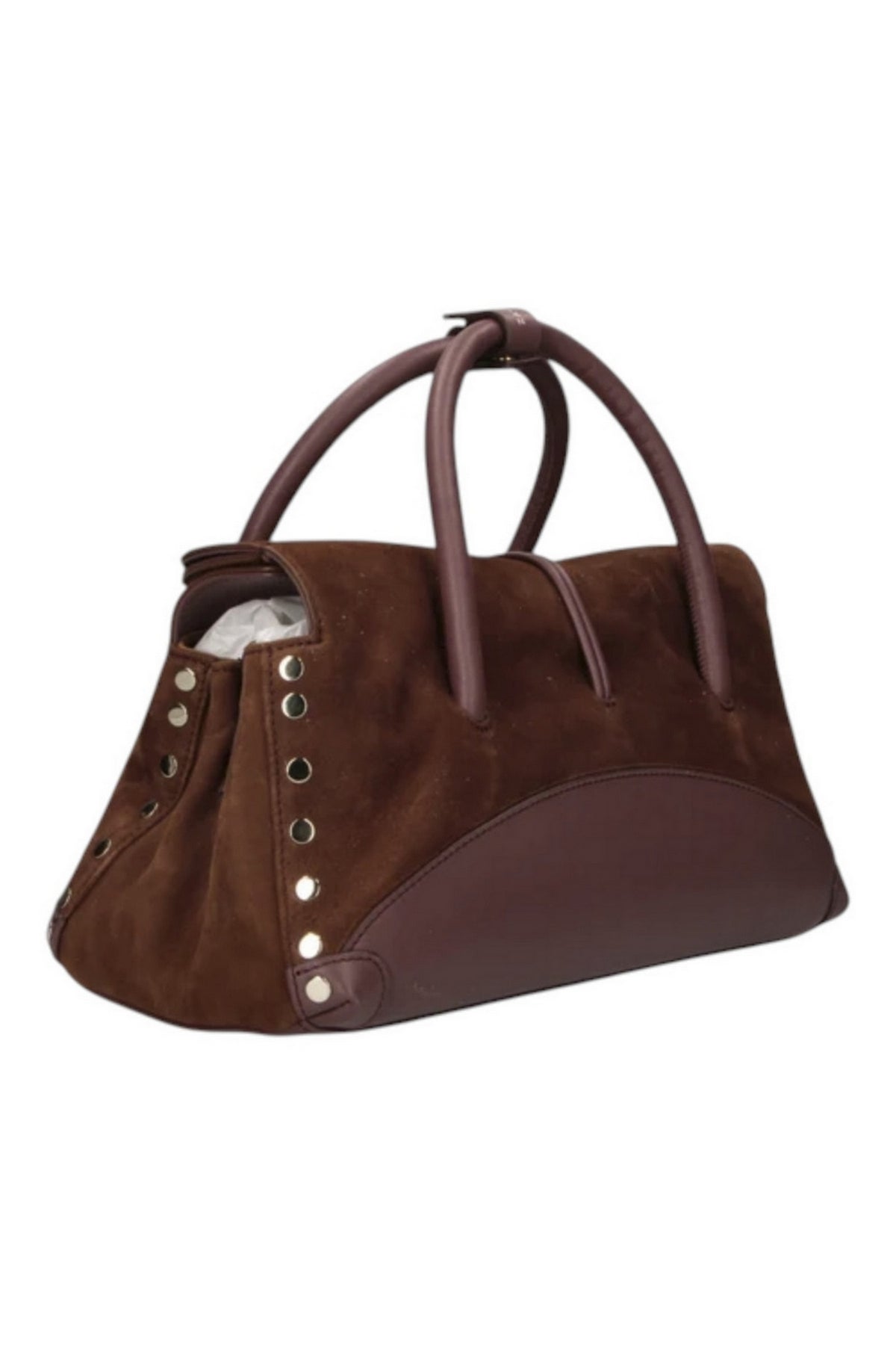 borsa dotta small in camoscio zashmere 