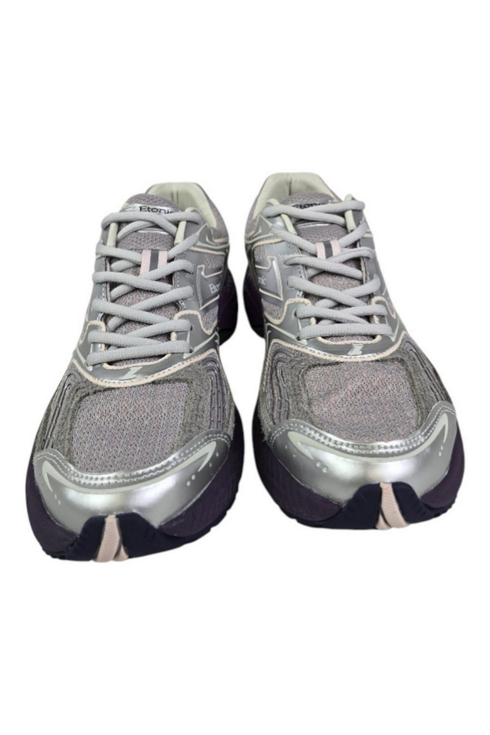 sneakers donna lilla e argento 