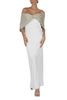 poncho mujer en lurex con nudo oro Gaynor Bongard