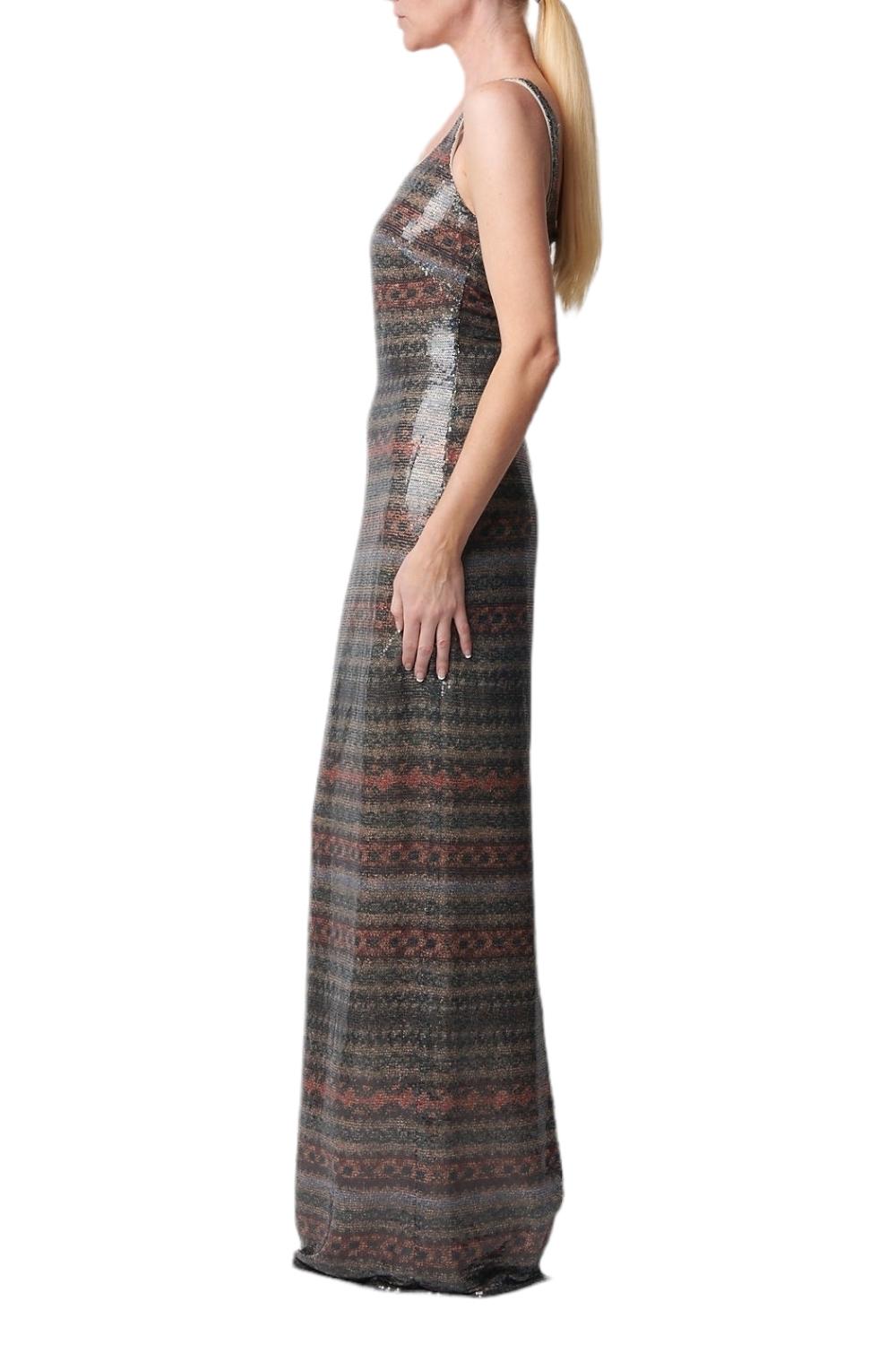 Abito donna gannon fantasia a righe multicolor 