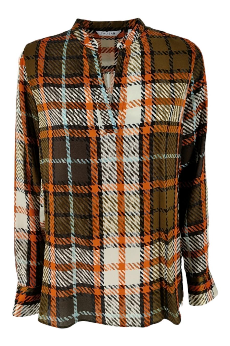 Camicia Arancio/militare/avorio 