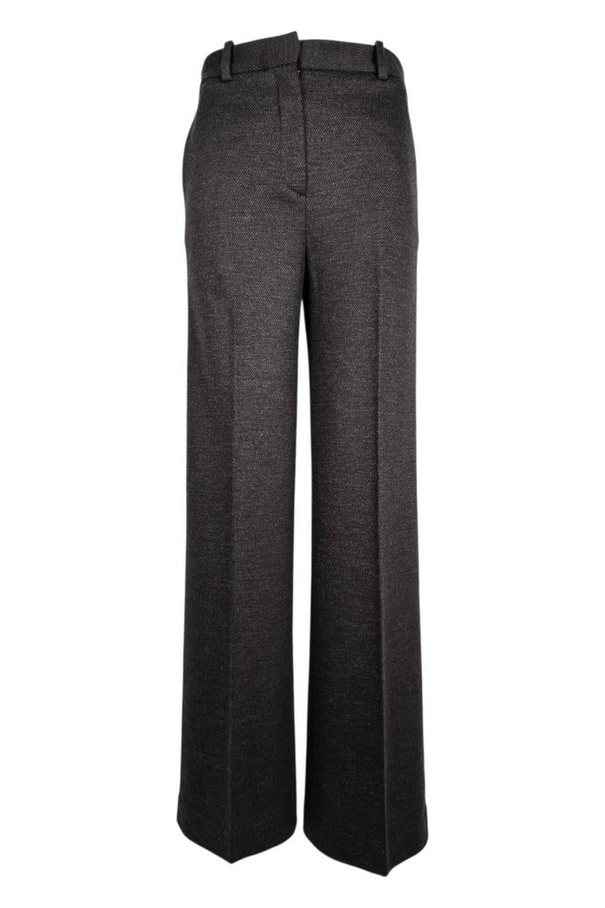 pantalone donna in lana antracite 