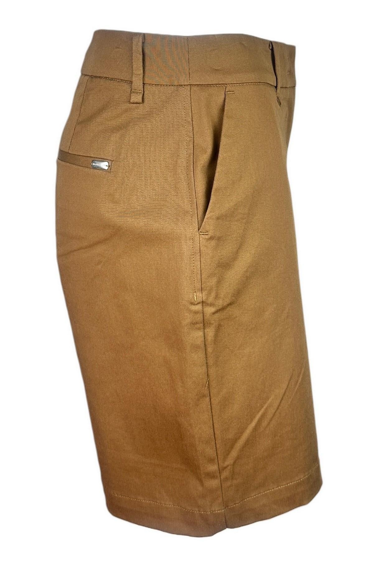 bermuda donna in cotone tabacco 