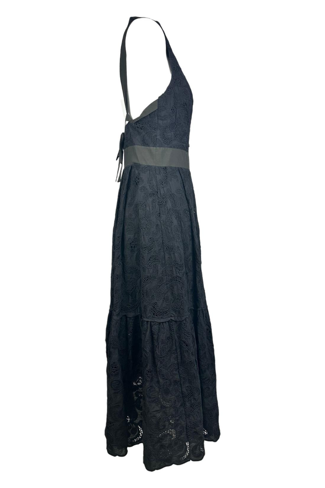 Abito donna in sangallo nero 