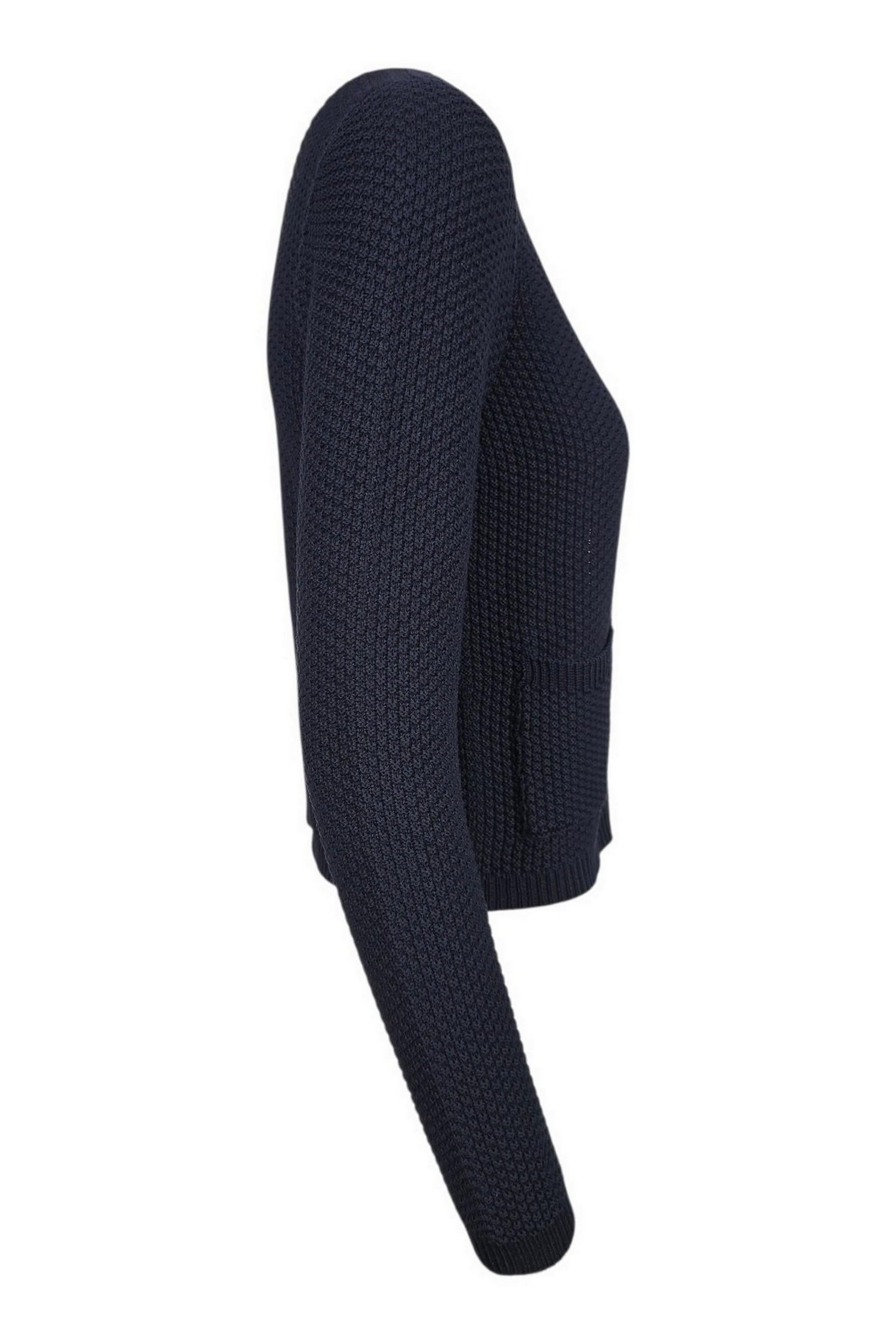 cardigan donna grana di riso blu 