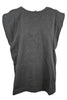 Women's t-shirt with open back black (Nude)
