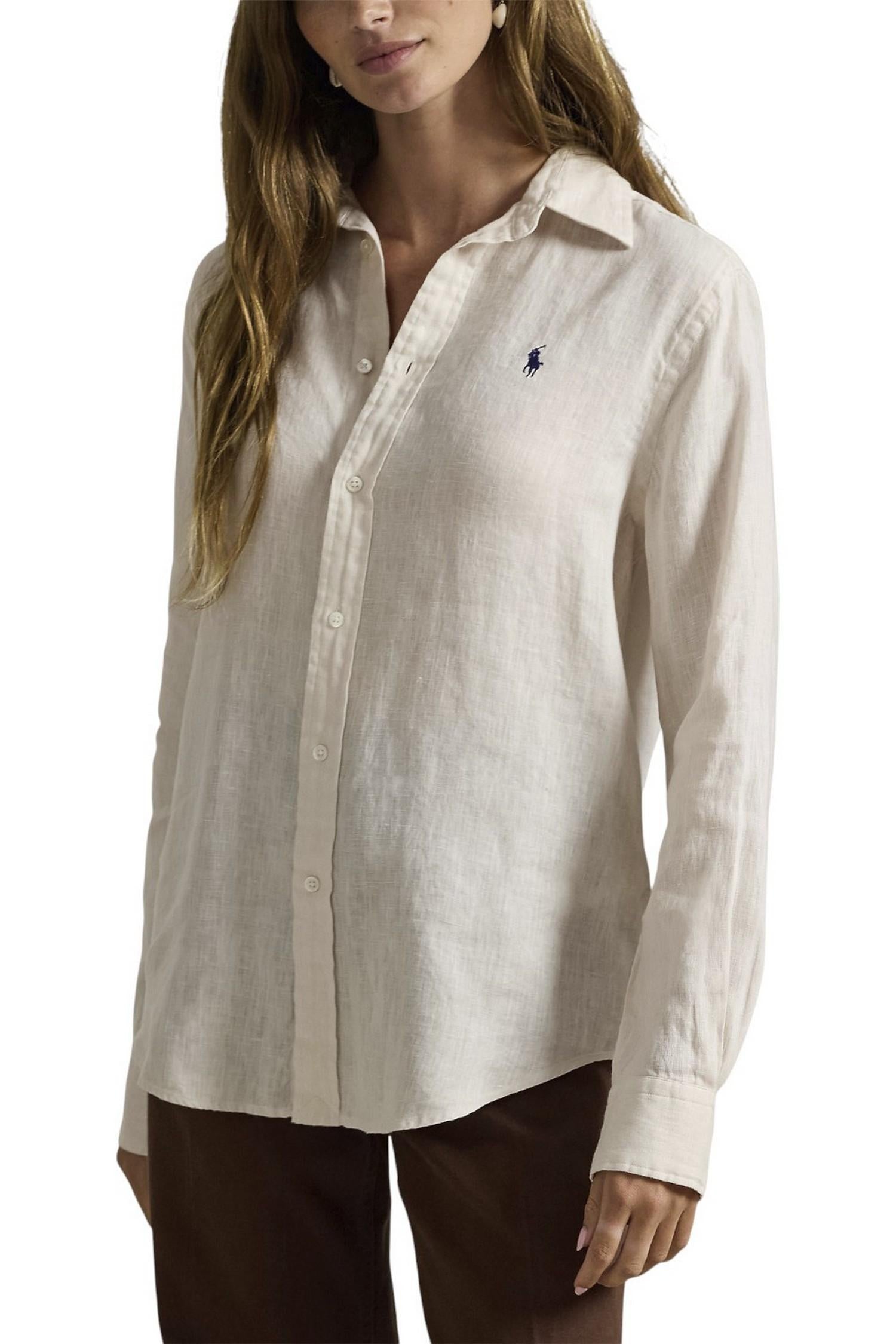 camicia donna lino over burro 