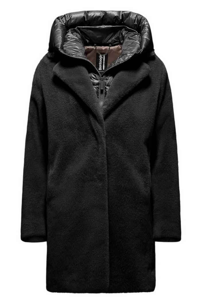 ecopelliccia donna odessa nero 