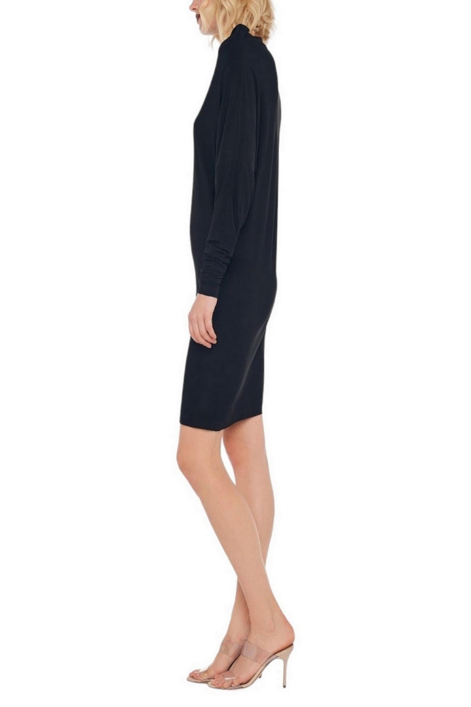 Abito donna in jersey all in one nero 
