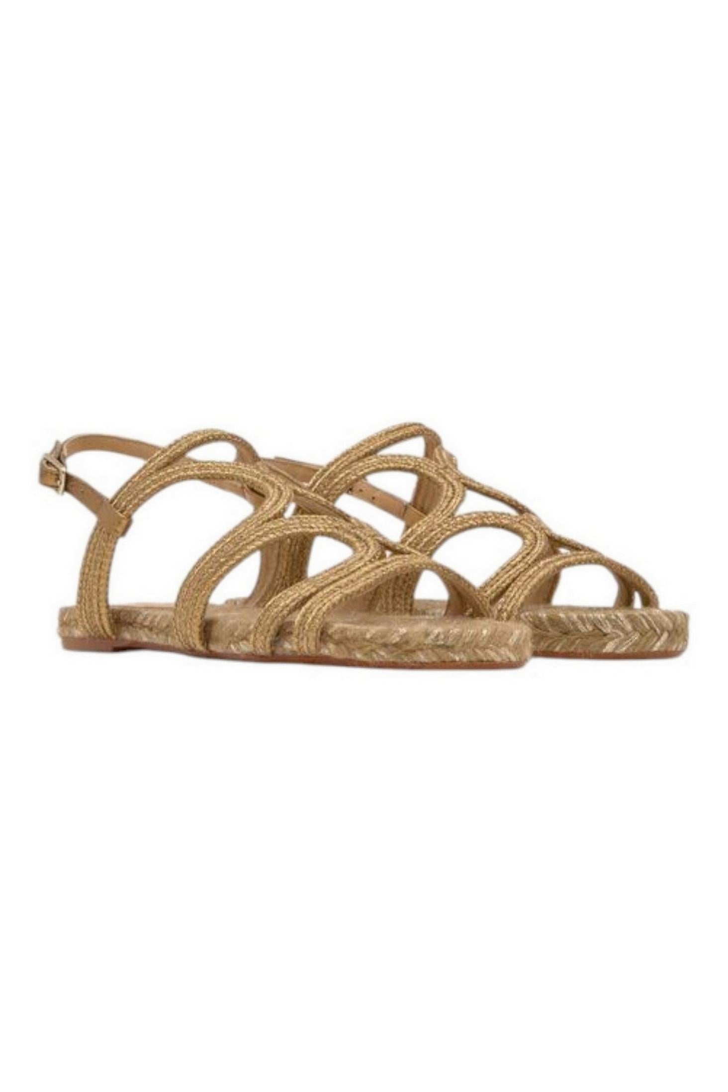 sandali donna pitra oro 
