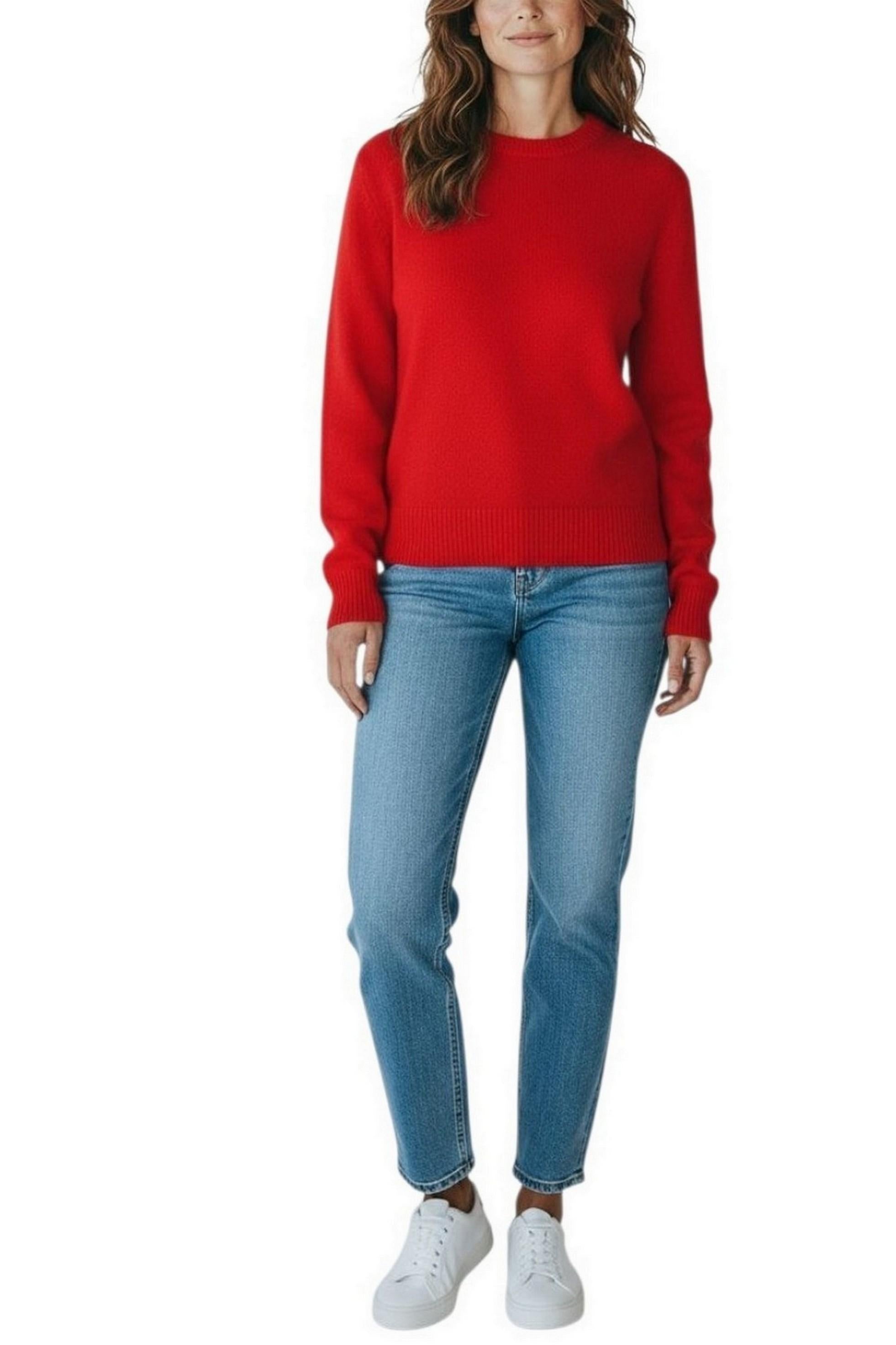maglione donna sorbonne rosso 