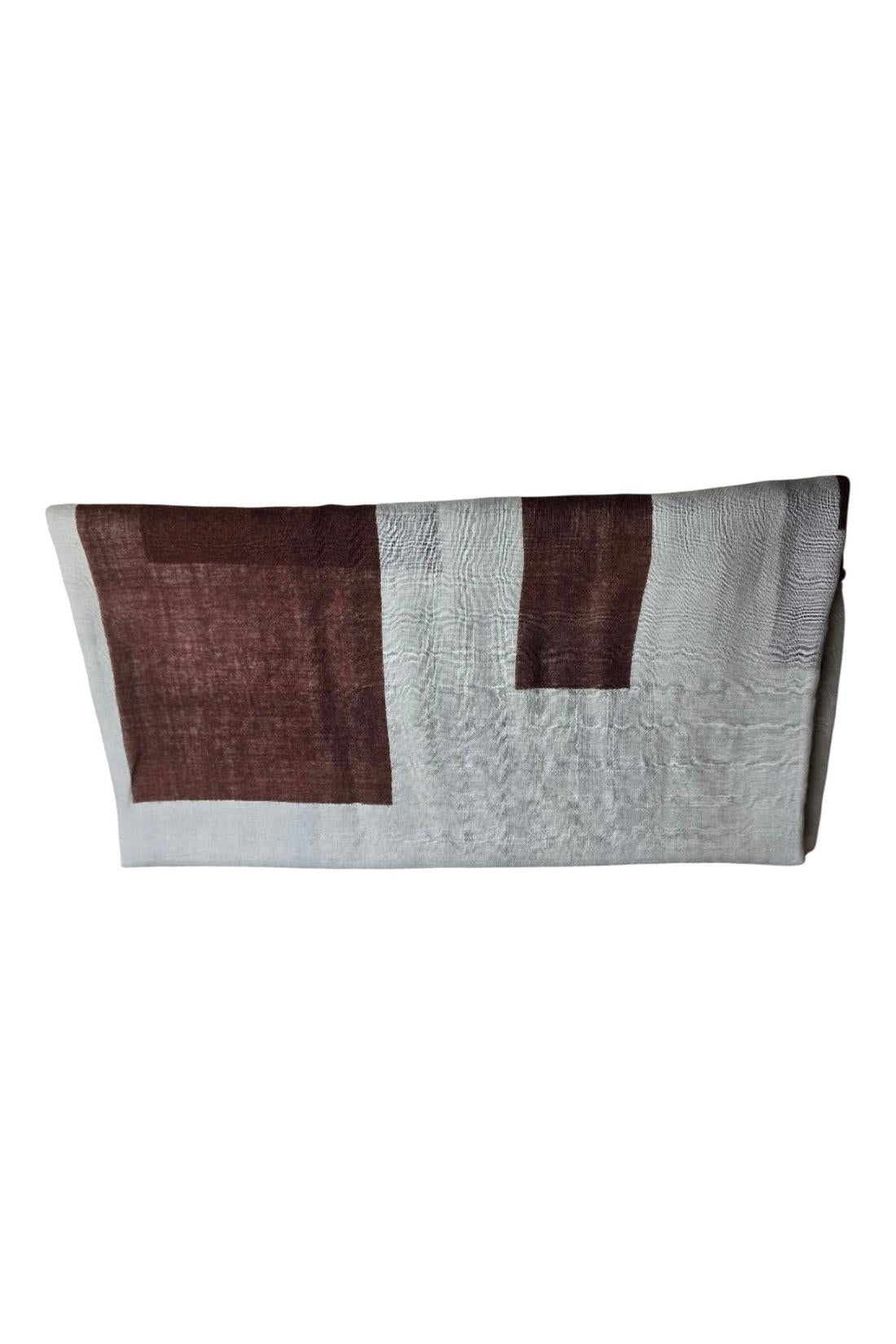 sciarpa donna quadro geometrico bordeaux 