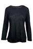 camiseta mujer manga 3/4 en fibra de leche negra Purotatto