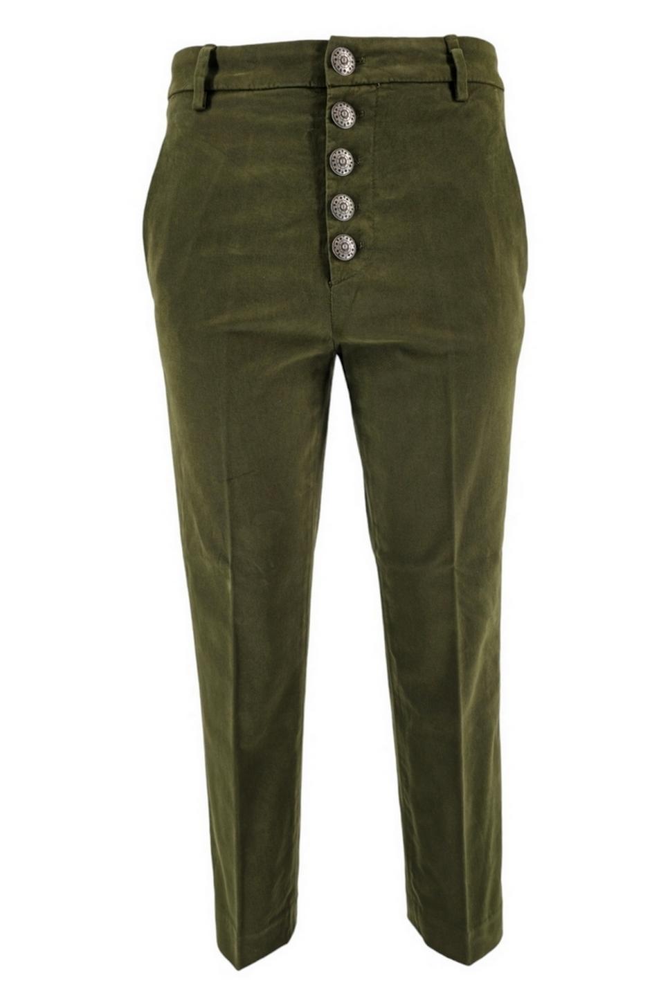pantalone donna nima in gabardina militare 