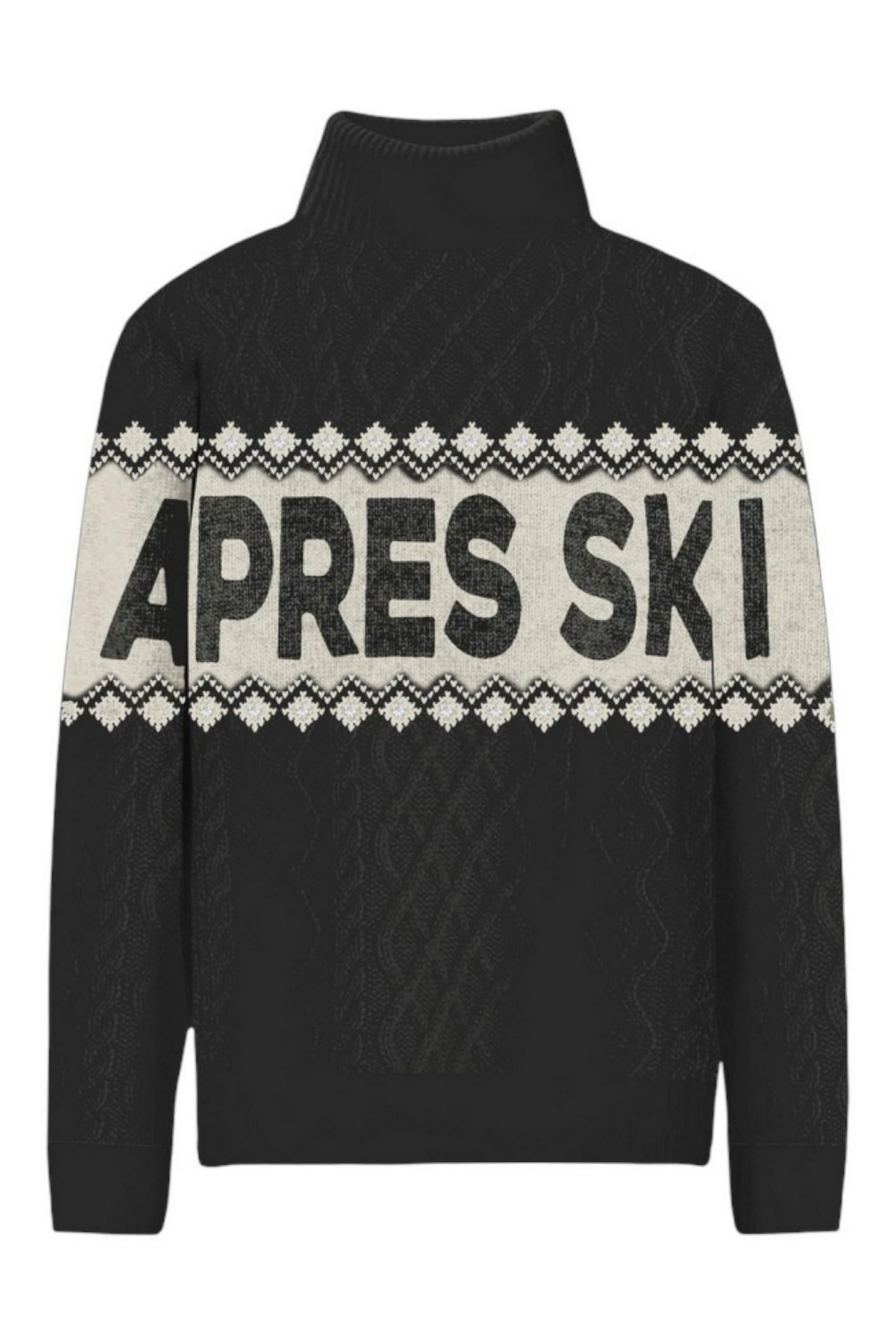 maglia donna anton apres ski nero 