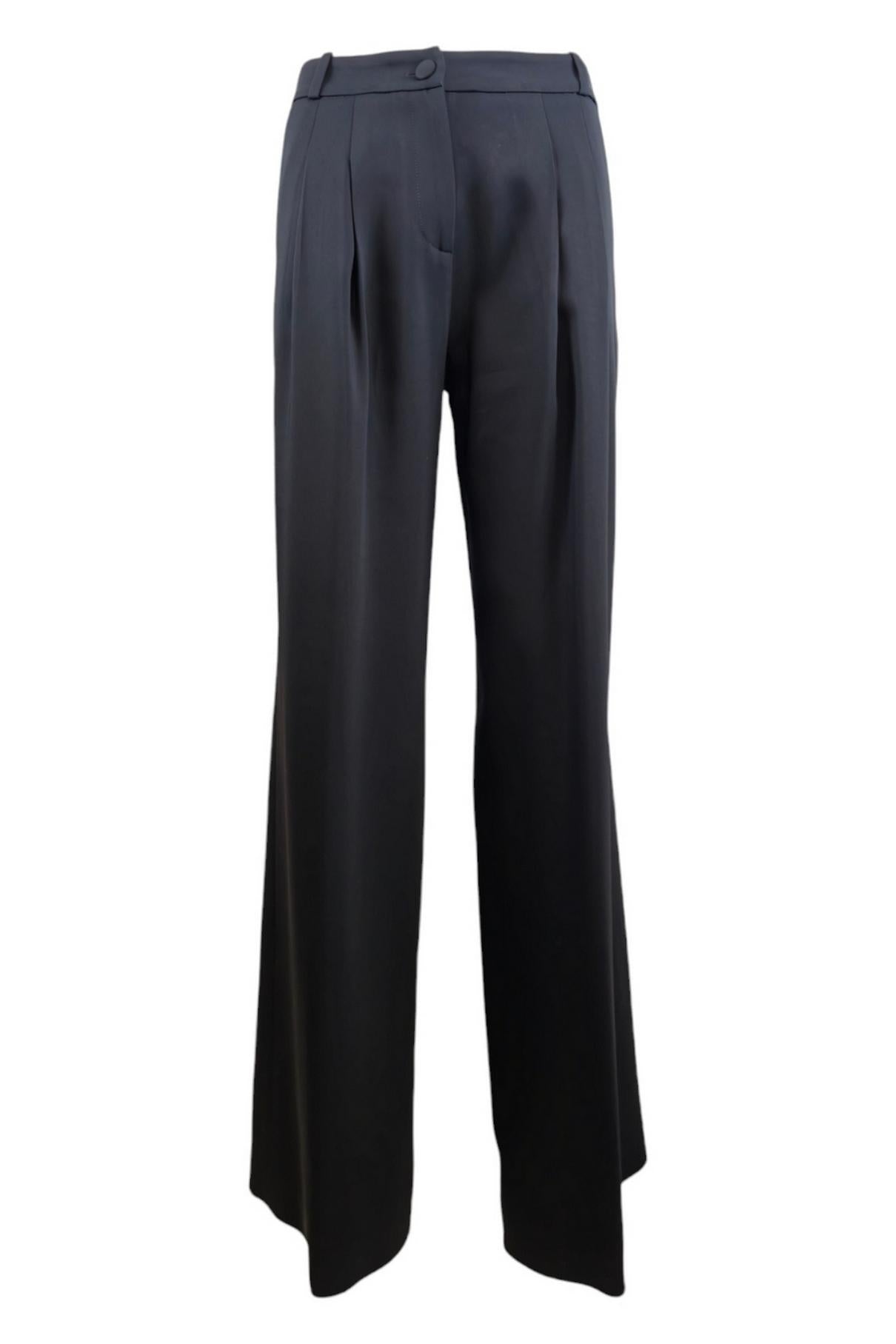 pantalone donna in cady nero 