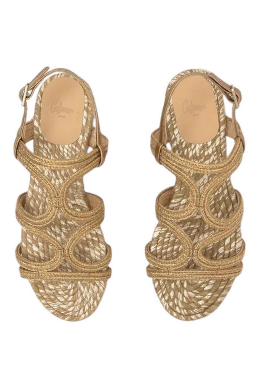 sandali donna pitra oro 