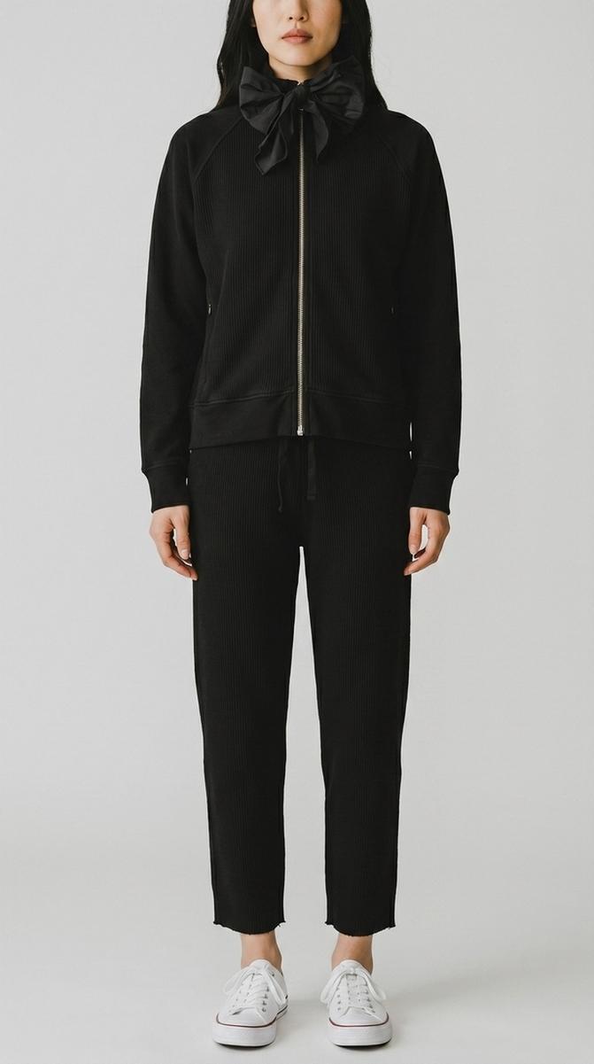 pantalone donna in felpa blu 