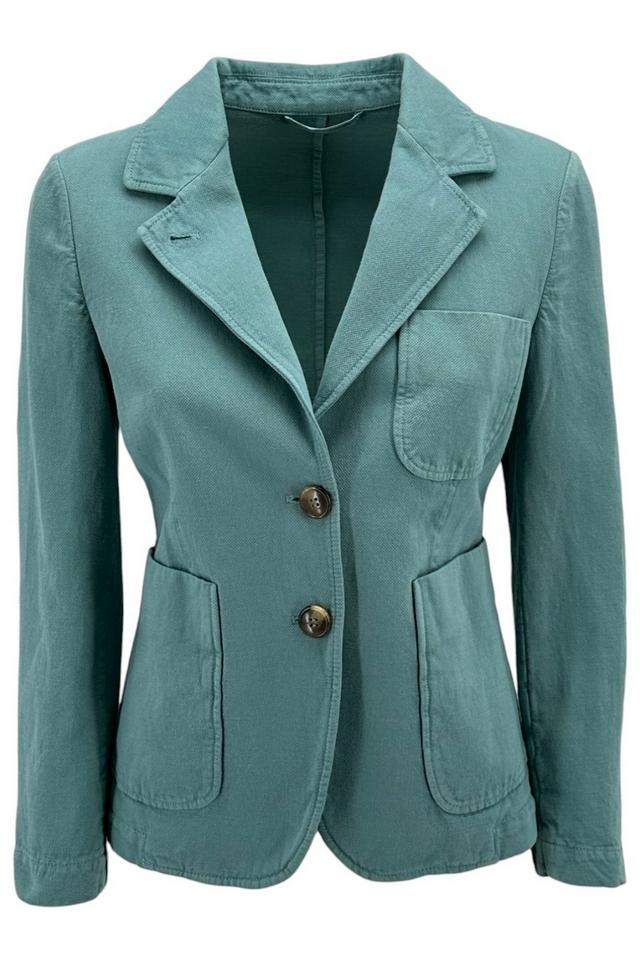 Giacca donna in canvas acqua monopetto 