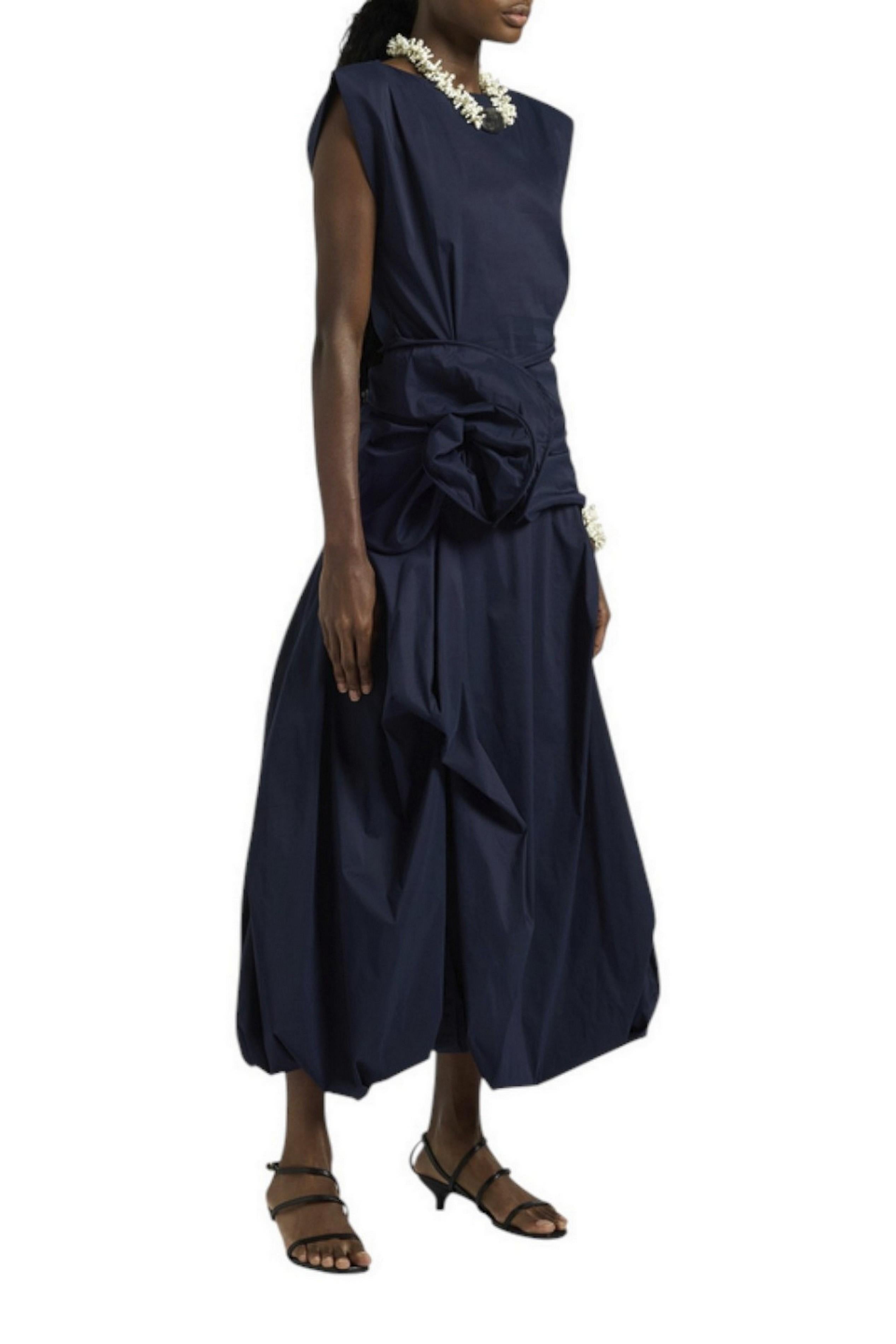 top donna Alexa in popeline blu 
