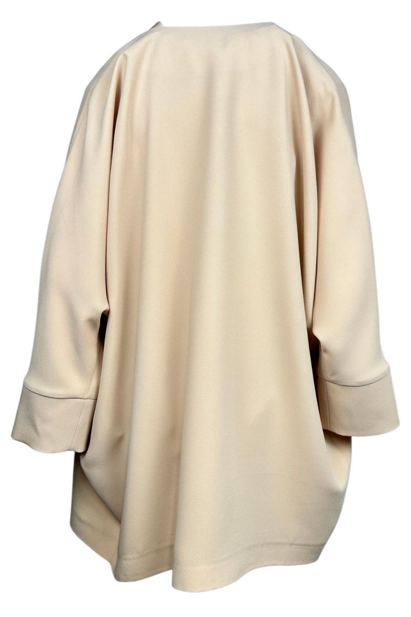 caban donna in anvers satin beige 