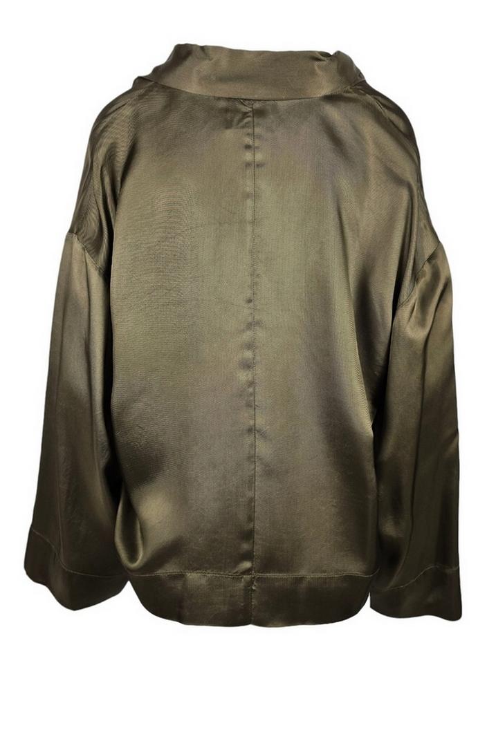 camicia donna raso  fiocco militare. 