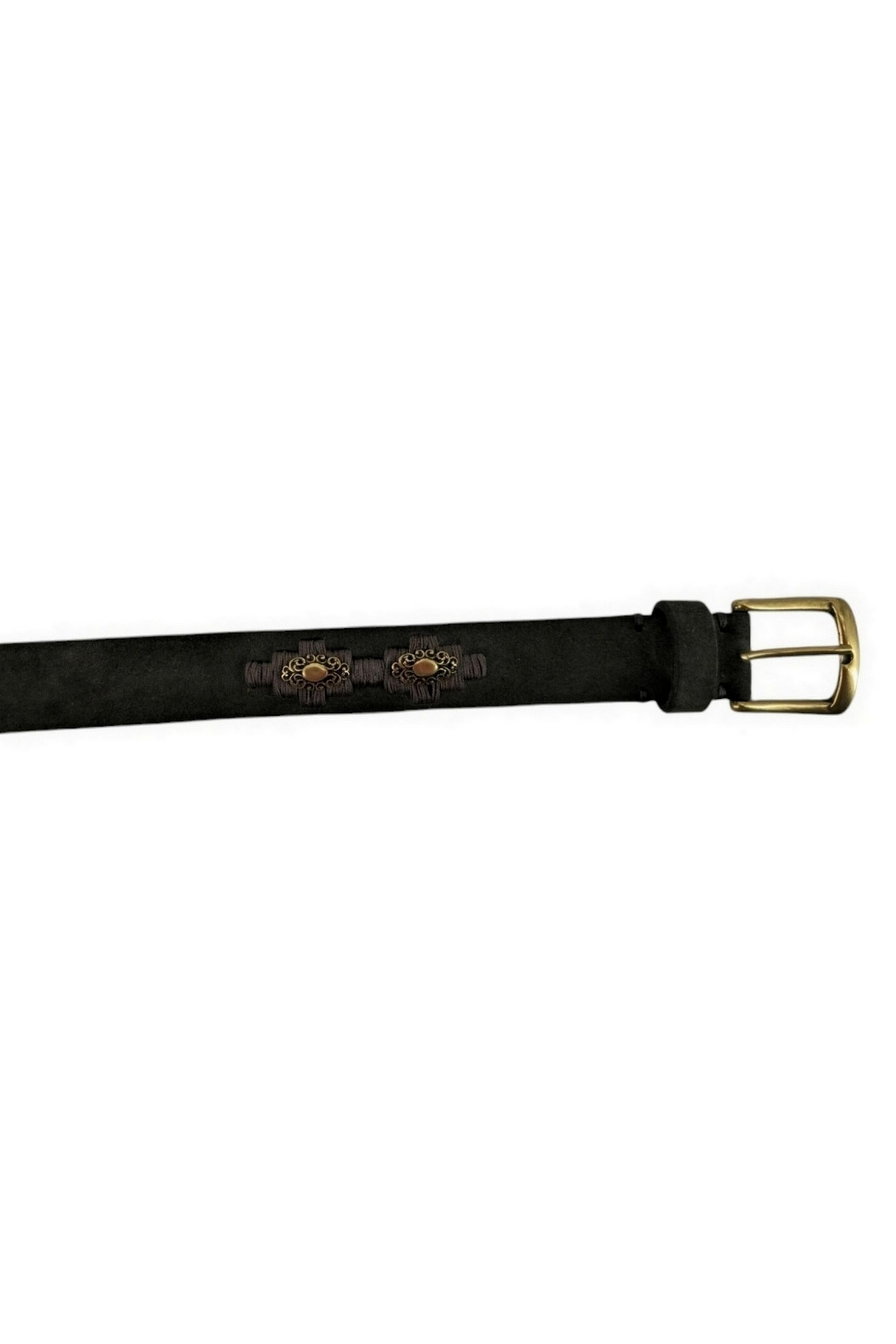 cintura donna in camoscio militare 