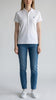 polo mujer con abotonadura larga blanco Ralph Lauren
