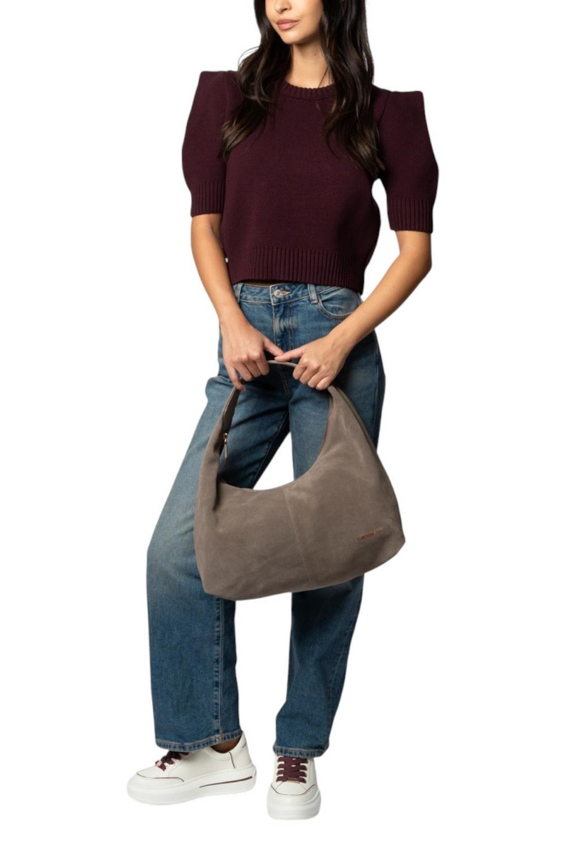 borsa donna chloe in suede avorio scuro 