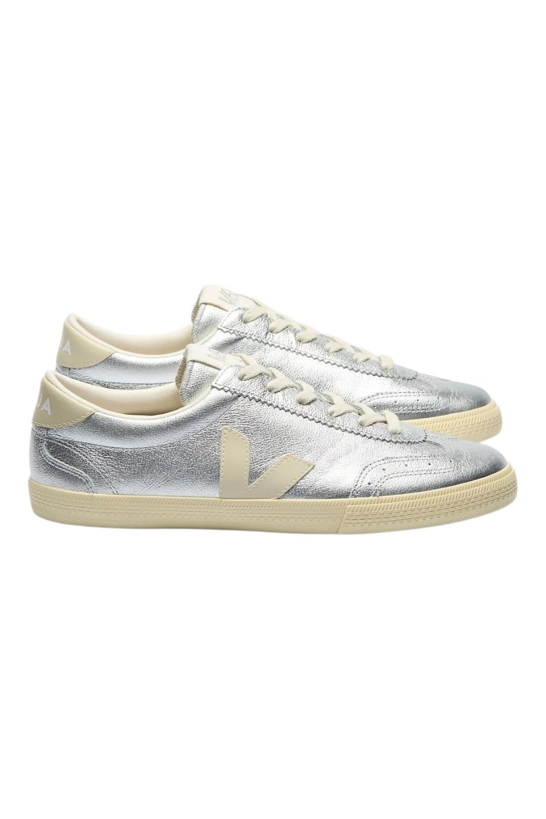 sneakers donna volley argento 
