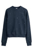 sudadera mujer negro con strass MC2 Saint Barth