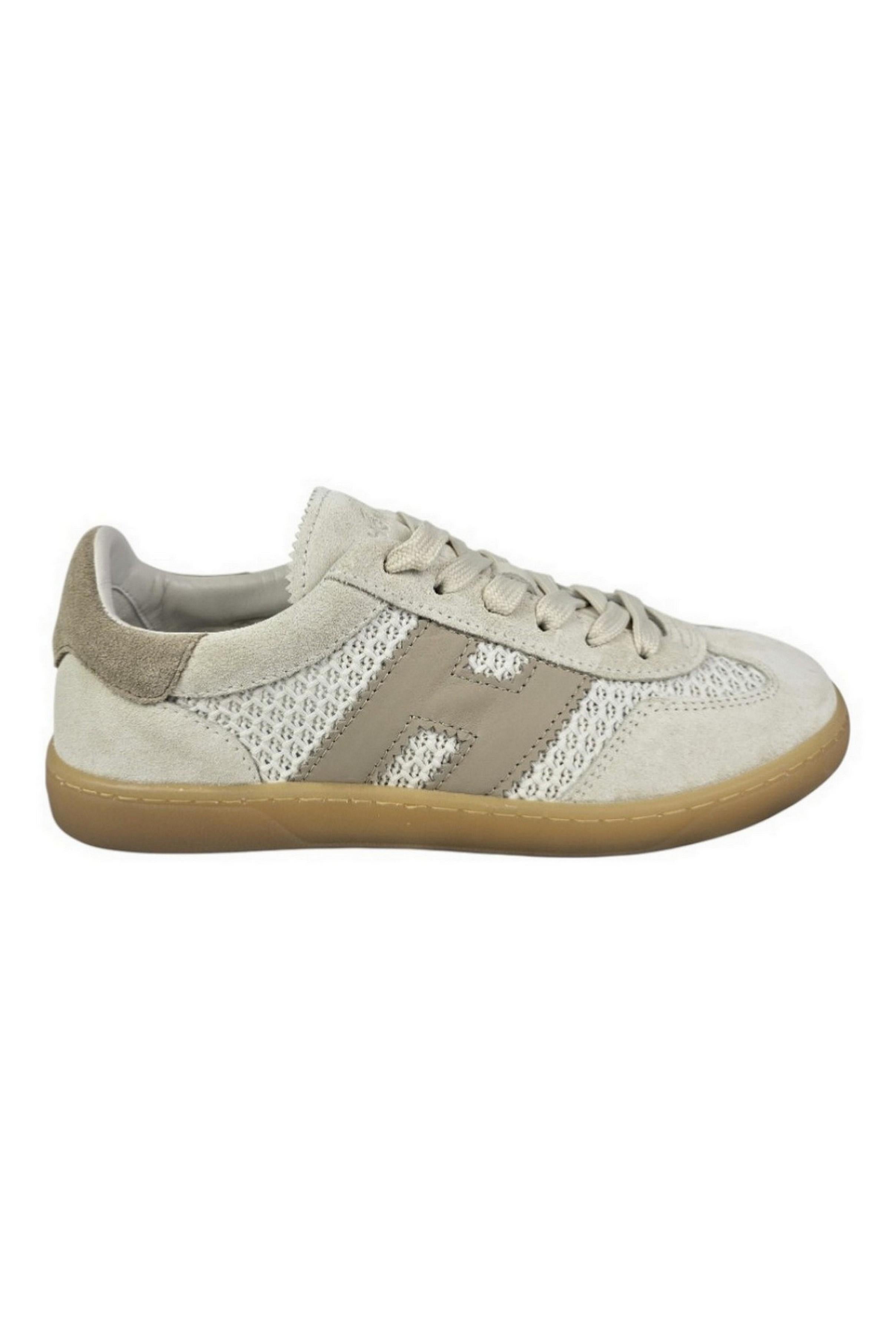 sneakers donna cool crochet beige e avorio 
