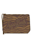trousse femme aline motif zébré marron et noir MC2 Saint Barth