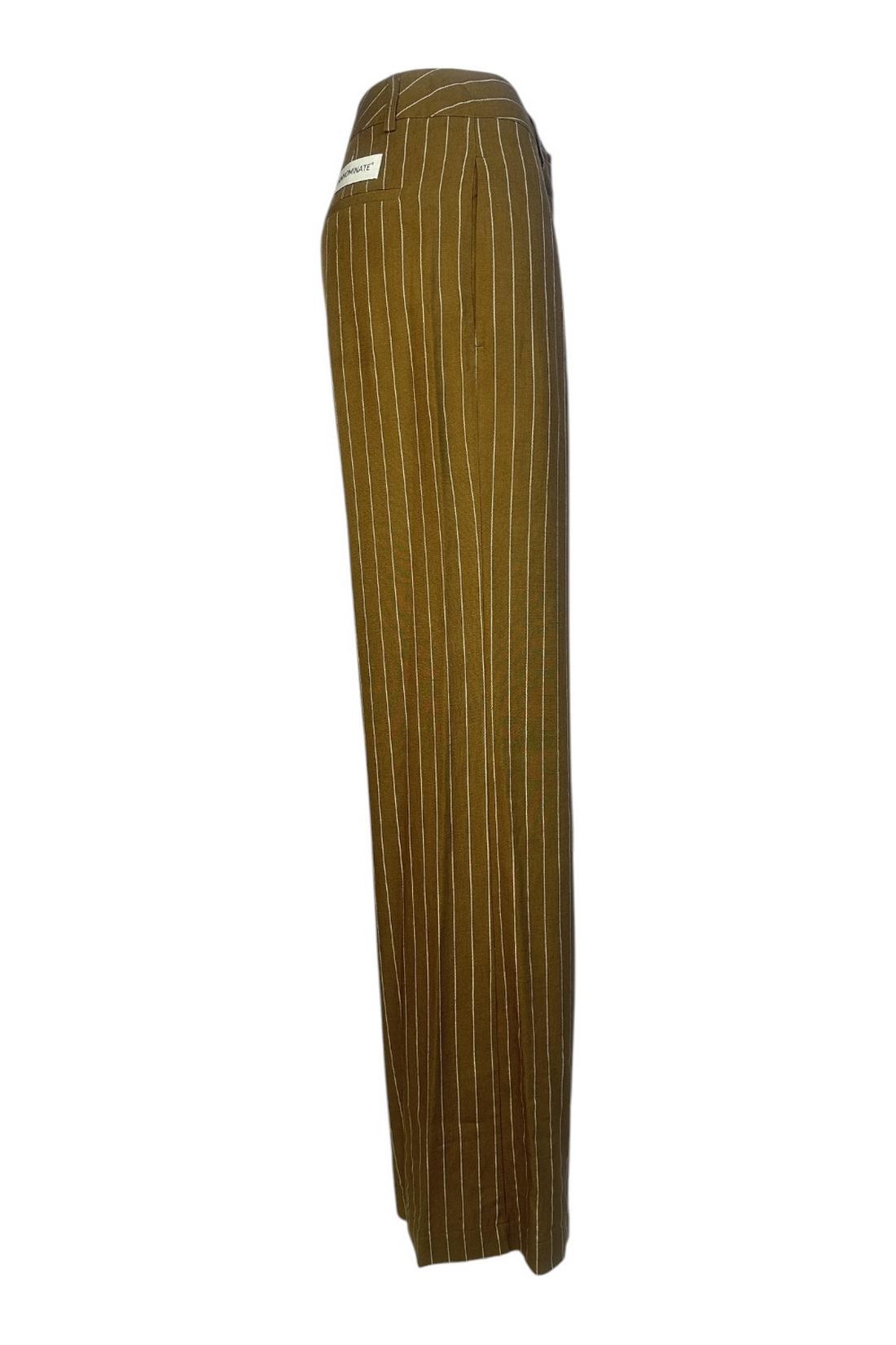 pantalone in lino gessato 