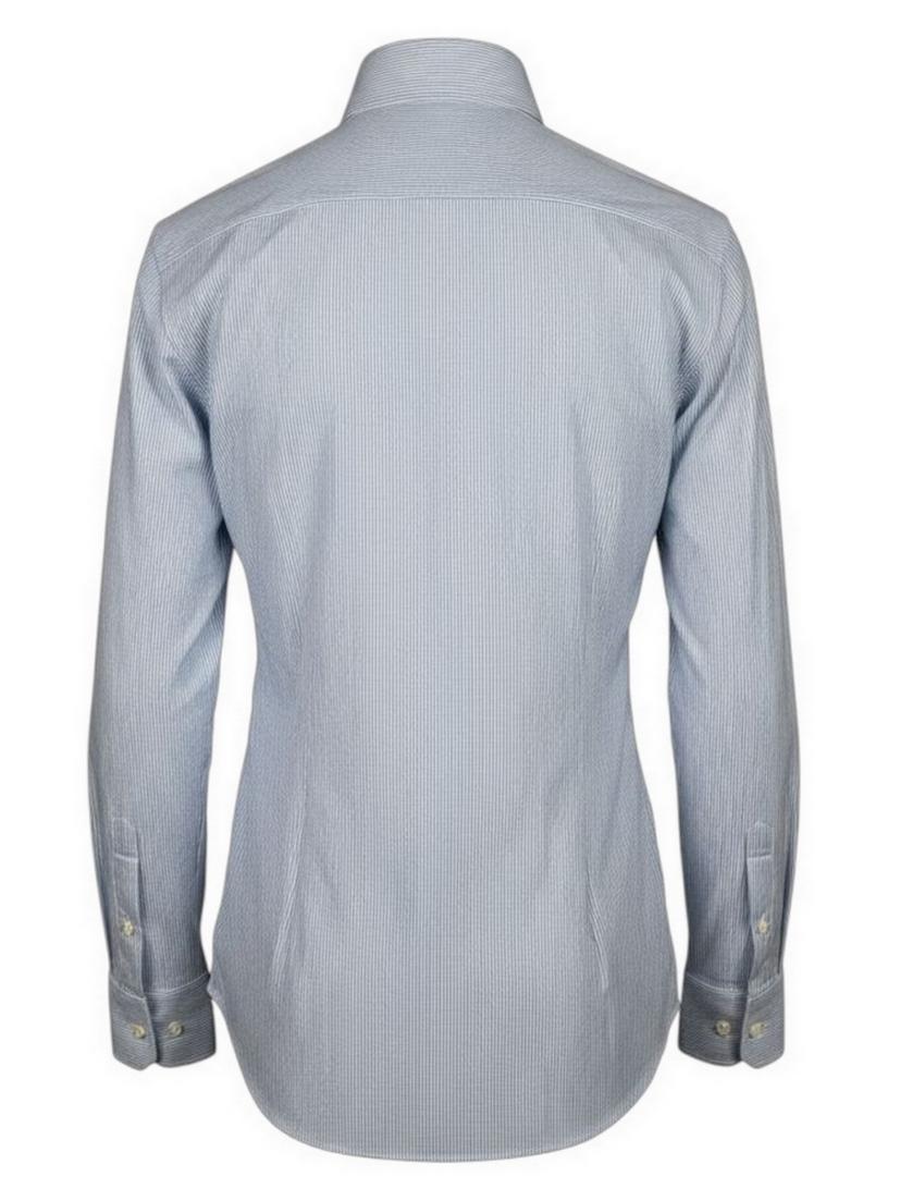 camicia donna active righe azzurro e bianco 