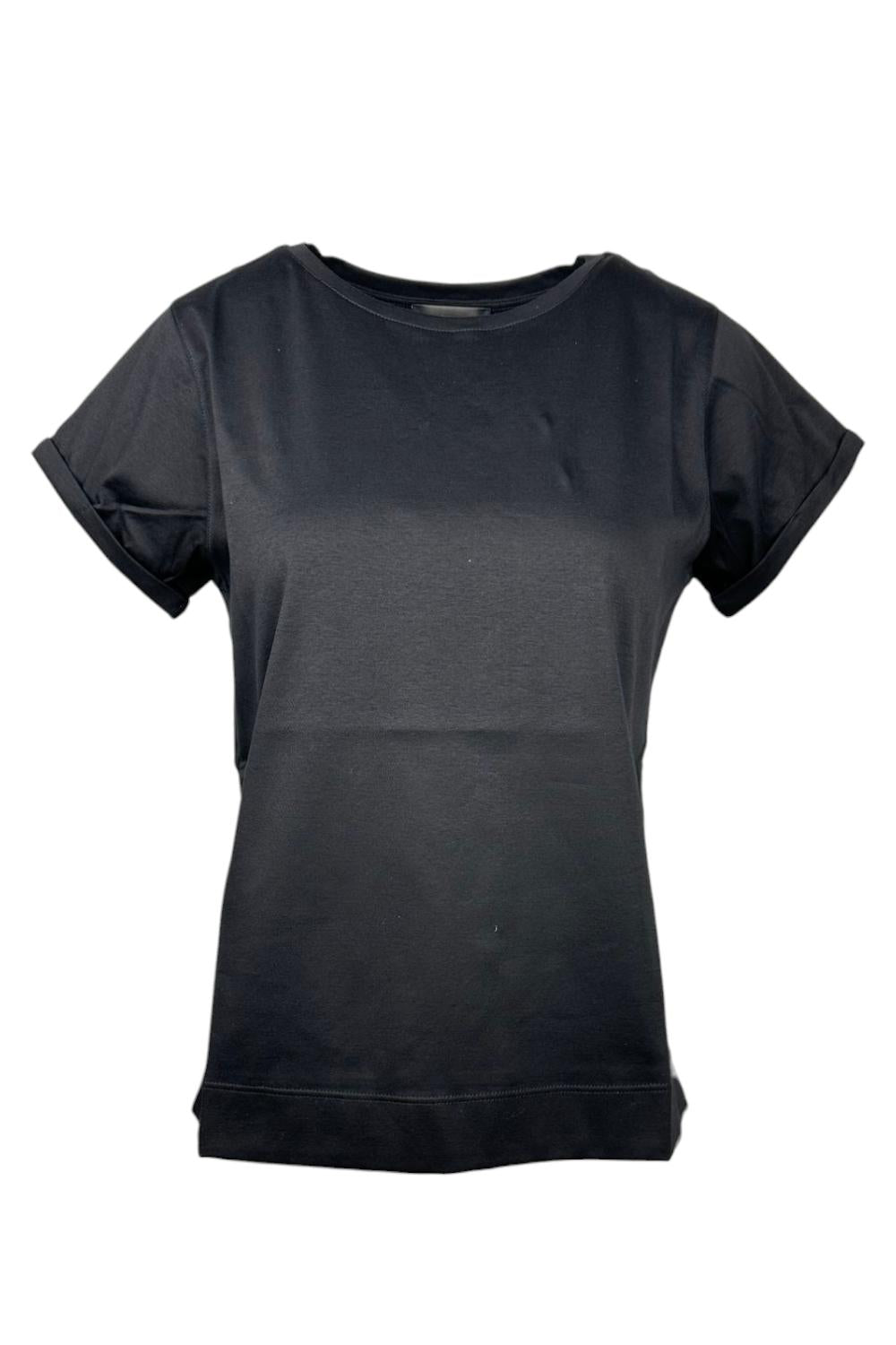 t-s donna mezza manica nero 