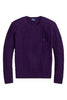 jersey de mujer con cuello redondo y trenzas morado Ralph Lauren