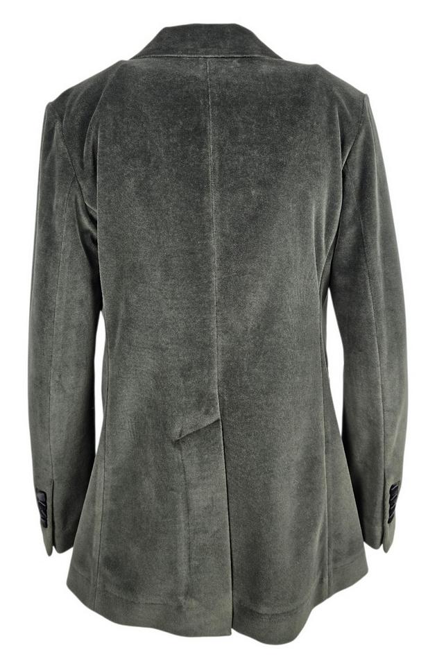 giacca donna smoking in velluto liscio militare 