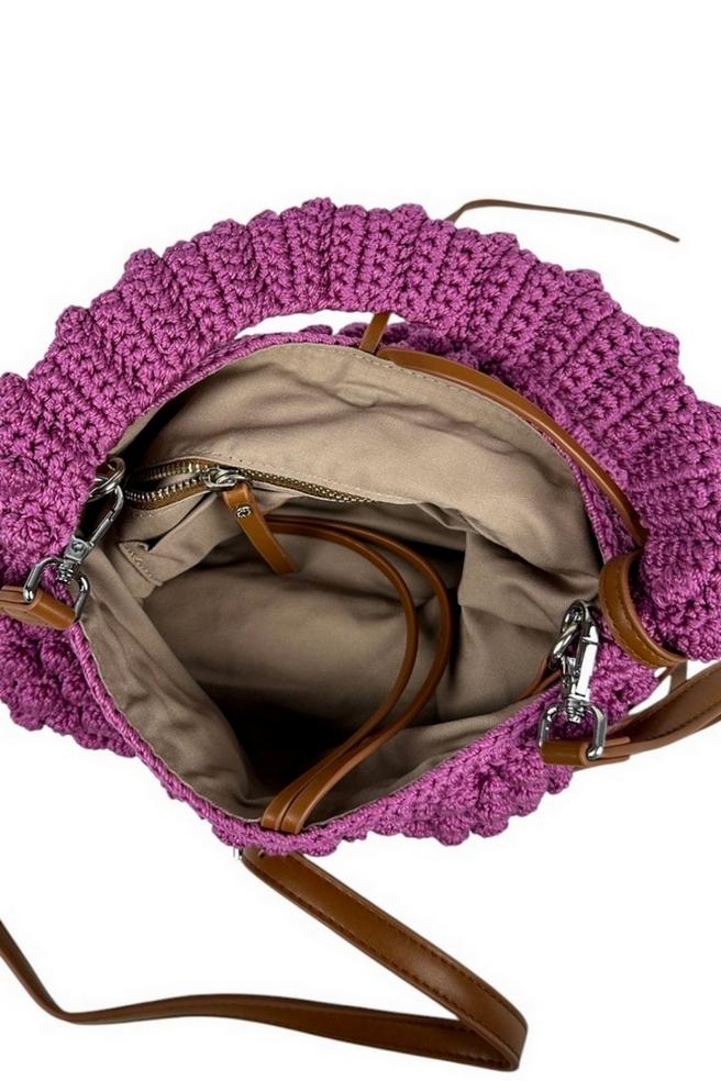 secchiello donna pon pon fucsia 