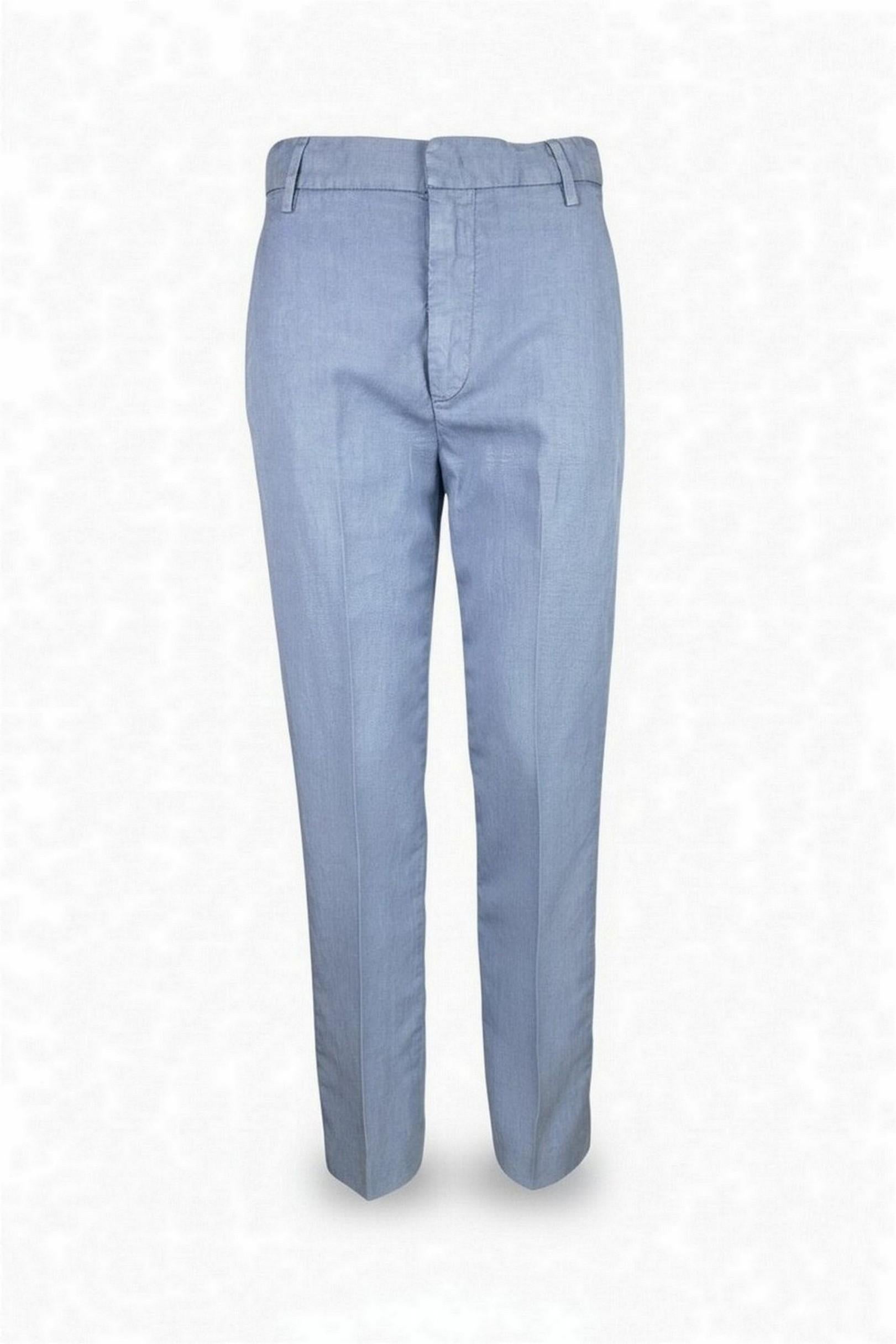 pantalone donna  azzurro 