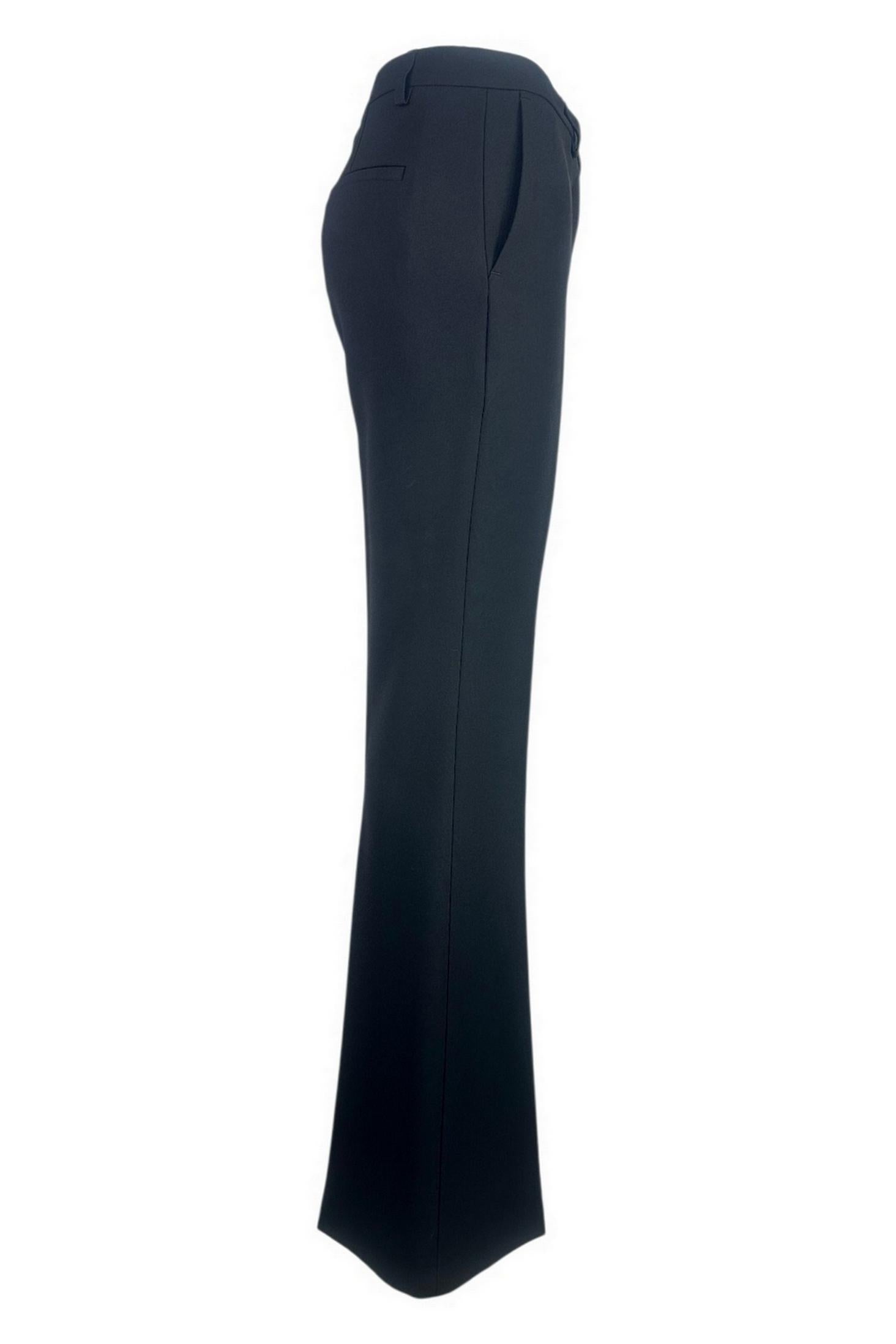 pantalone donna a zampa nero 